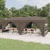 Vidaxl Składany Namiot Imprezowy Ze Ściankami, Kolor Taupe, 3X6 M