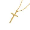 Women Elegant Cross Pendant Copper Necklace Fashion Daily Jewelry