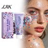 Sequins Makeup Stick 50G Red White Blue Glitter for Independence Day, Waterproof Patriotic Face Body Gel, Party USA Flag with 4th of July &