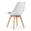 MARK Chair Black and White / Natural Legs X 3