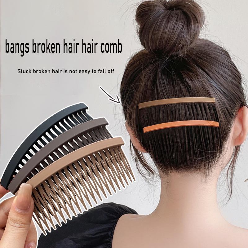 AISHG Women Fashion Hair Comb Large Simple Hairpin Bangs Fixed Arrangement Broken Hair Accessories Back Head Hair Comb Headdress