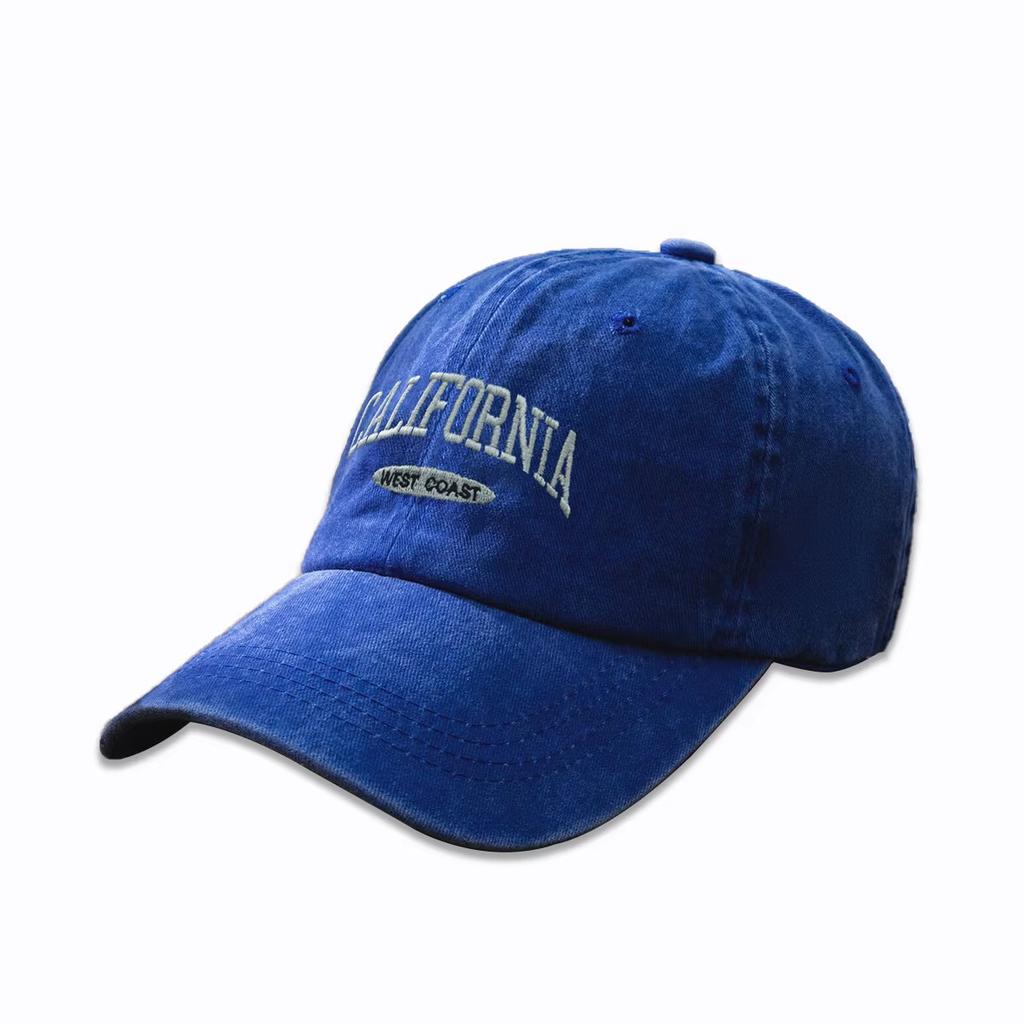 Cotton Retro Vintage Baseball Cap Men Women Denim Embroidered Letters Hat Cotton Soft Top Caps Casual Retro Unisex Hats