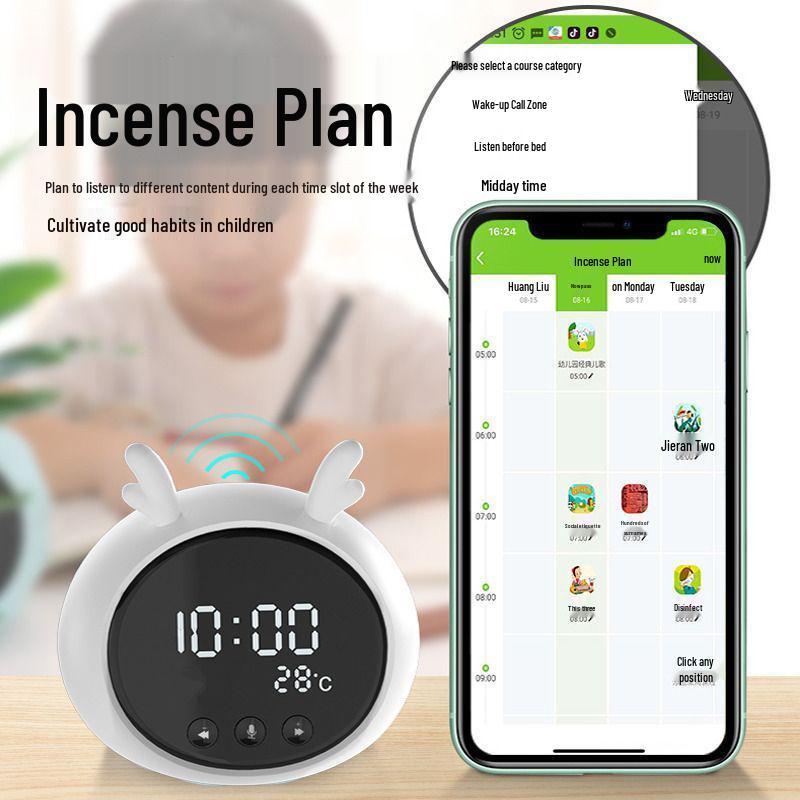 AI Smart Learning Alarm Clock with Voice Interaction - Perfect Birthday Gift for Kids