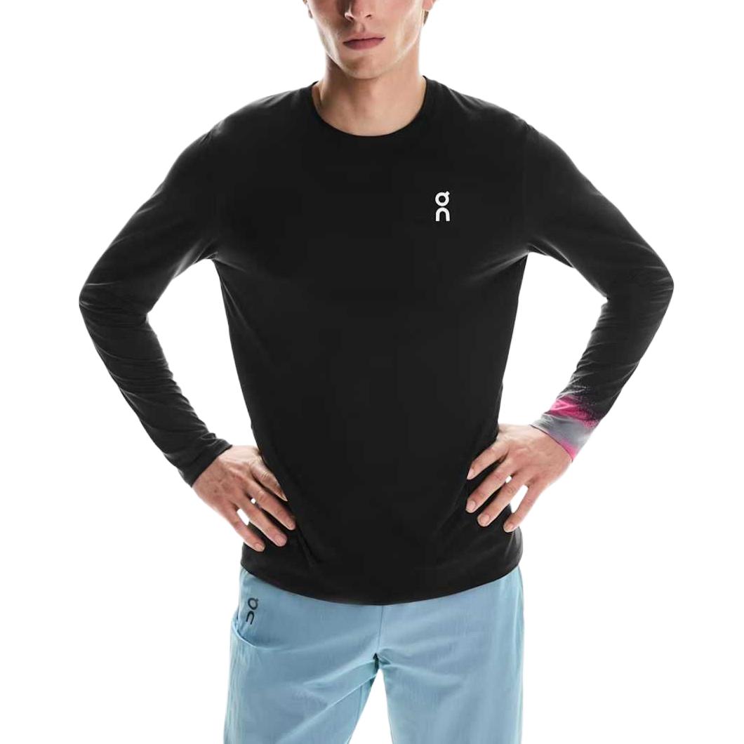 On Court Tennis Tops Men s Black Crew Neck Moderate 1ME12300462 M