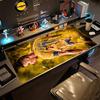 Golden Number Seven Large Mouse Pad Gamer Mousepad Ultra-Long Desk Mat Non-Slip Rubber Bottom Perfect for Office Desktop Supplies School Home