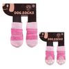 2-Pairs Dog Household Socks Pet Hardwood Floor for Hot Pavement Outdoor Booties