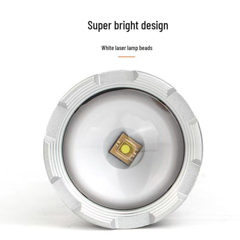 High-Power Long-Range LED Flashlight with Zoom & USB Charging for Night Fishing