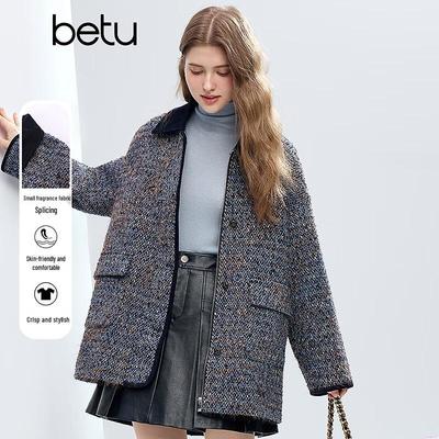 Betu Women's 2025 Winter Elegant Lapel Coat