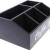 Eine Boutique-Kaffeeaufbewahrungsbox | Klassischer mehrzweckiger Holzorganisator für Kaffeezubehör, Regalkörbe