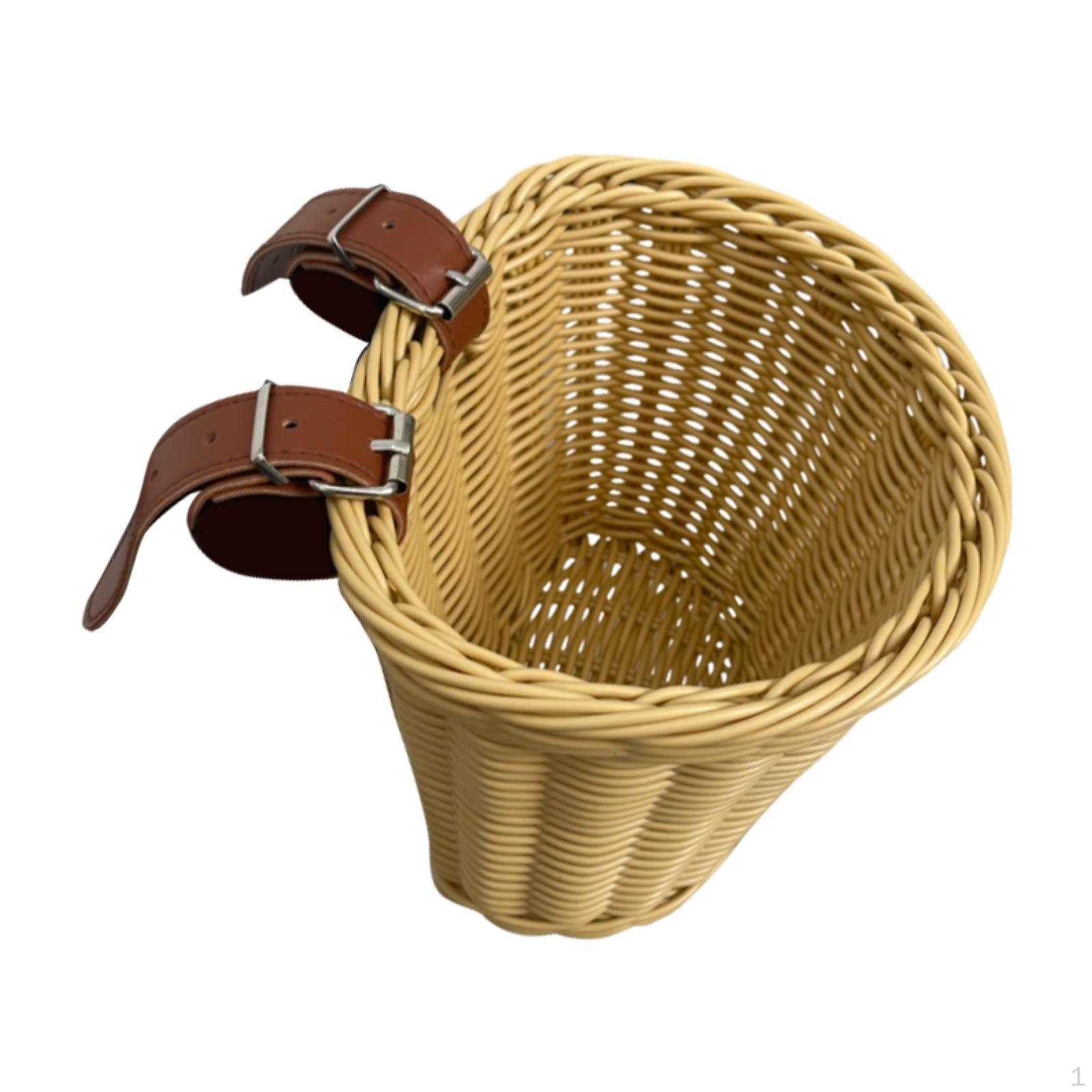 Kids Bike Woven Basket Front Decoration Children Bicycle Portable with Adjustable