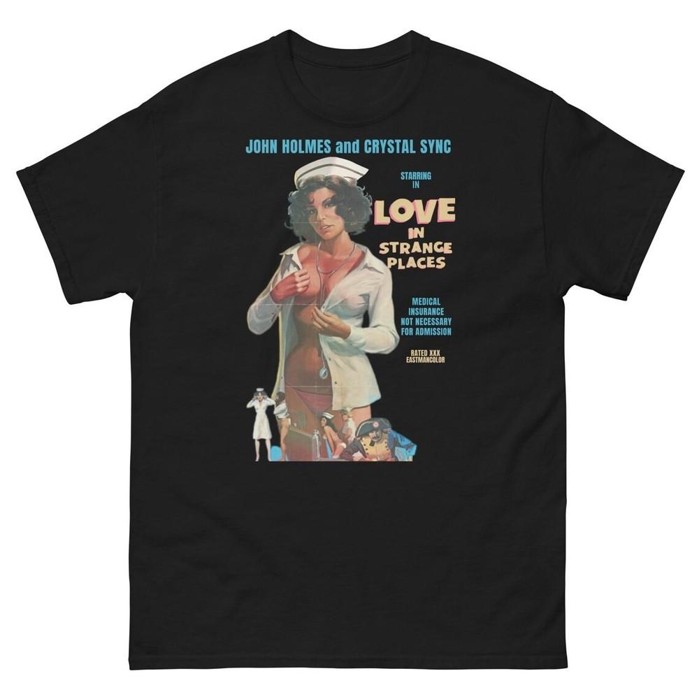70s Adult Film Poster T-Shirt – Retro Porn Star Tee – John Holmes Inspired Shirt Unisex T-Shirt S