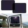 Square Baby Car Window Shades For Rear Side Windows - 2 Pack Easy Stick Rear Side Window Sun Shade That Stay In Place, Glare & UV Blocker Car Window