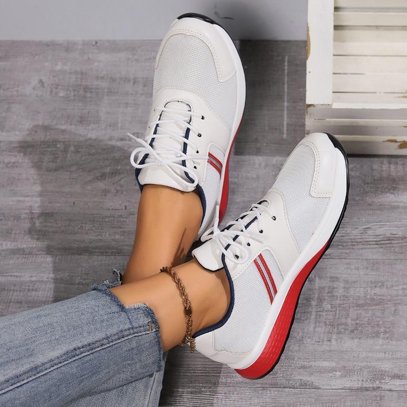 Ladies' Spring Sports Single Shoes, Running Shoes, Spring and Autumn Shoes, Soft Soled, Lightweight, Casual and Comfortable