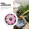 Solar Powered Floating Lotus Light Elegant Waterproof Lightweight for Pond Pool Garden Outdoor Decoration Realistic Flower Solar