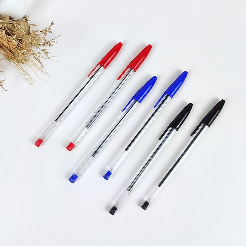 Tri-Color Quick-Dry Ballpoint Pen, Medium 1.0 Bullet Tip, Black/Red/Blue