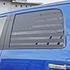 US Flag Rear Window Side Trim Stickers Decal for Dodge Ram 1500 2010-2017 Carbon