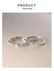 Bamboo Joint Couple Ring: S925 Sterling Silver, Chinese Style, Gift for Men & Women