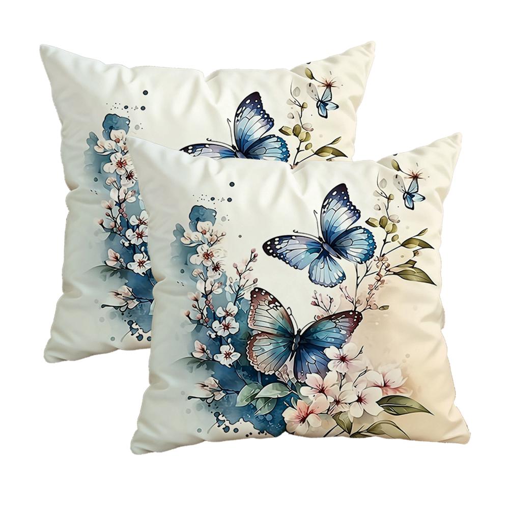 Daisies Bloom On Turquoise Pillowcaseszipper Design, Decorative Pillowcase, 45X45 Cm Pillowcase