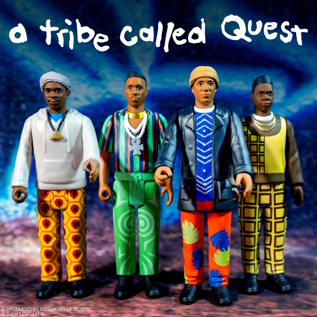 Super7 A Tribe Called Quest Reaction Figures Wave 01 The Instinctive Journey of the People and the Path of Rhythm Action Figures - (4-Pack)