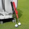 Retractable Golf Swing Training Aid Portable Grip Trainer with Click Feedback for Right And Left Handed Golfers Warm Up Stick