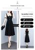 Plus Size Elegant Slimming Dress - Short Sleeve, Two-Piece Look, Summer Fashion.