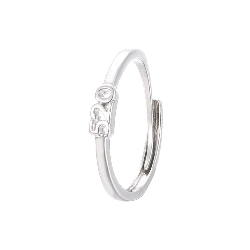 Sweet Romantic I Love You 520 Ring Personality Creative Digital Diamond Index Finger Ring Proposal Confession Gift