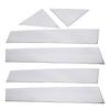 6 Piece Stainless Steel Chrome Pillar Post Trim Set Polished Door Window Pillar Post Cover Panel Replacement for 300