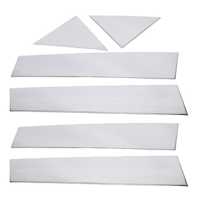 6dílná sada nerezových chromových lišt sloupků leštěné kryty sloupků dveří a oken náhradní panely pro 300