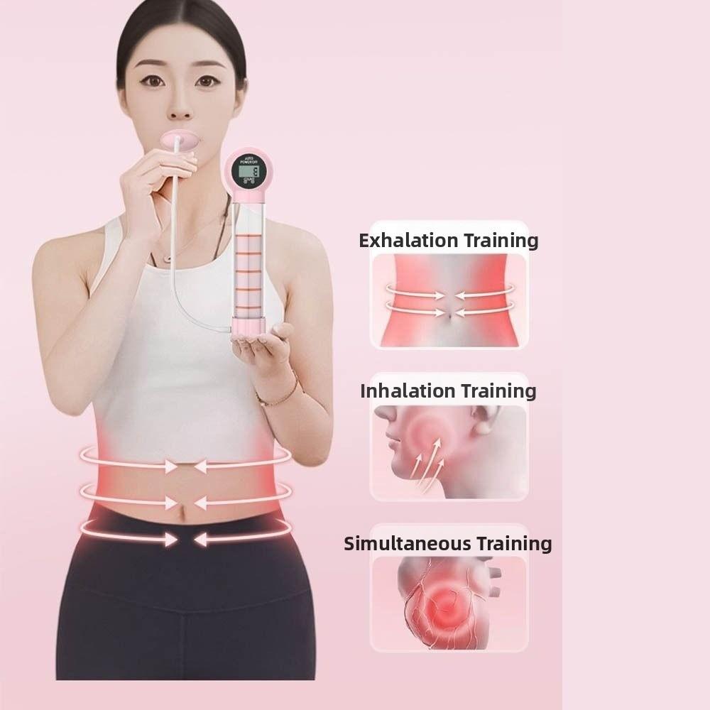 With Counter Abdominal Muscle Trainer Digital Display Deep Breathing Dumbbell  Home Fitness