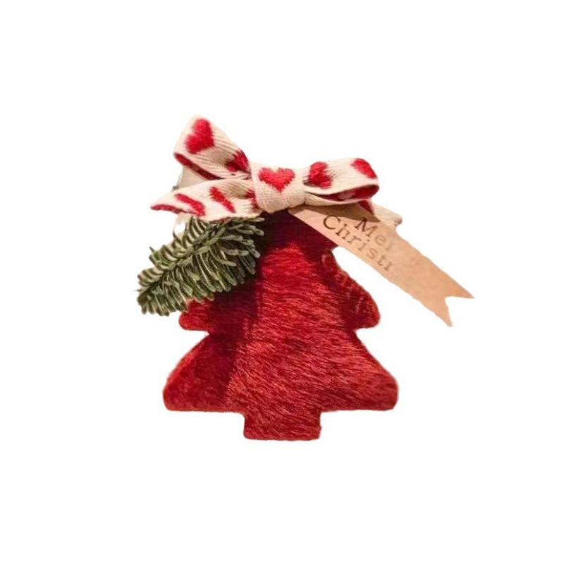 Christmas Home Decoration Plush Christmas Tree Decorate Bells Nordic Style Christmas Tree Decoration Xmas Hanging christmas Gift