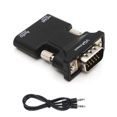 Convertitore HDMI Femmina a VGA Maschio con Adattatore Audio Supporto Uscita Segnale 1080P