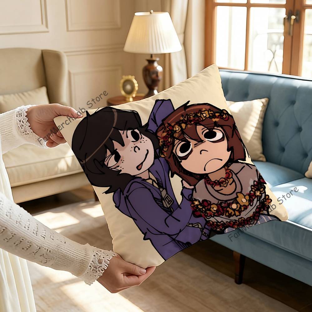 OOnewheatmark Will and Mike Anime Pillow Covers Cartoon Sofa Decorative Home Doublesided Printing Short Plush Cushion Cover
