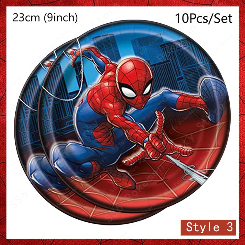 Spiderman Birthday Party Decor Itemations Disposable Tableware Plate Cup Napkins Bags Spidey Party Birthday Decor Itemation Supplies Set