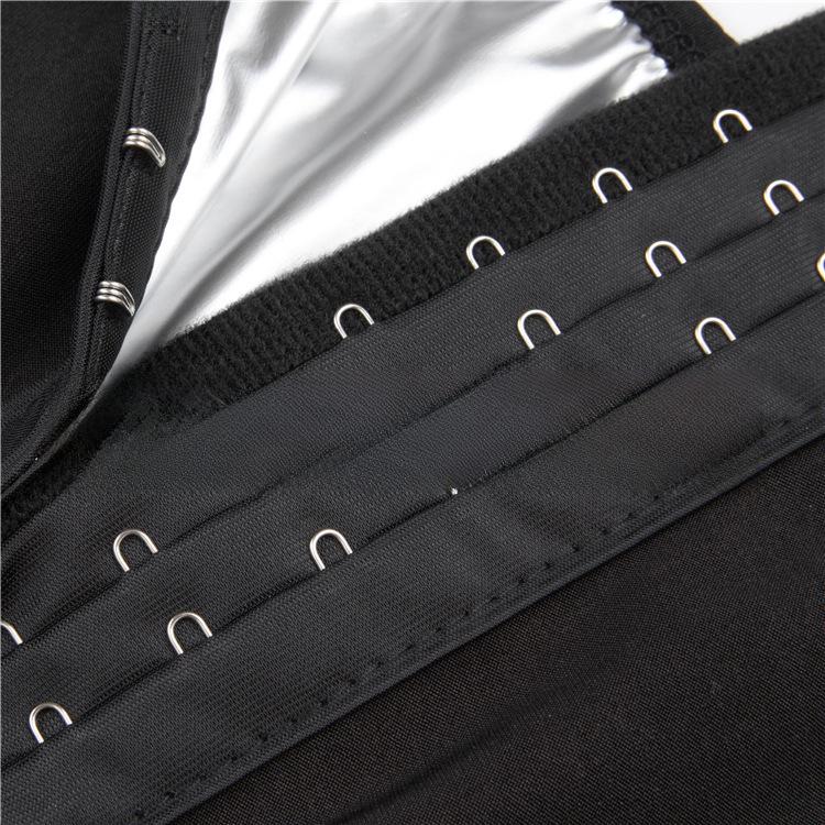 Women's High-Waist Buttoned Sauna Sweatpants for Fitness and Yoga