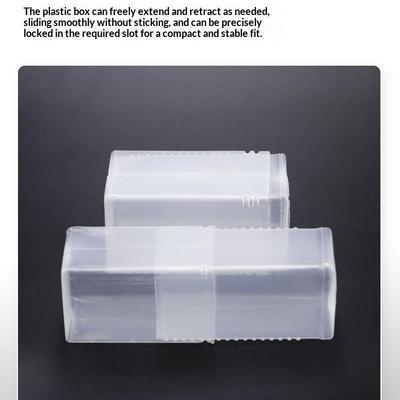 Square Drill Bit Packaging Boxes Telescopic Plastic Packaging Box Transparent Storage Boxes Accessories Storage