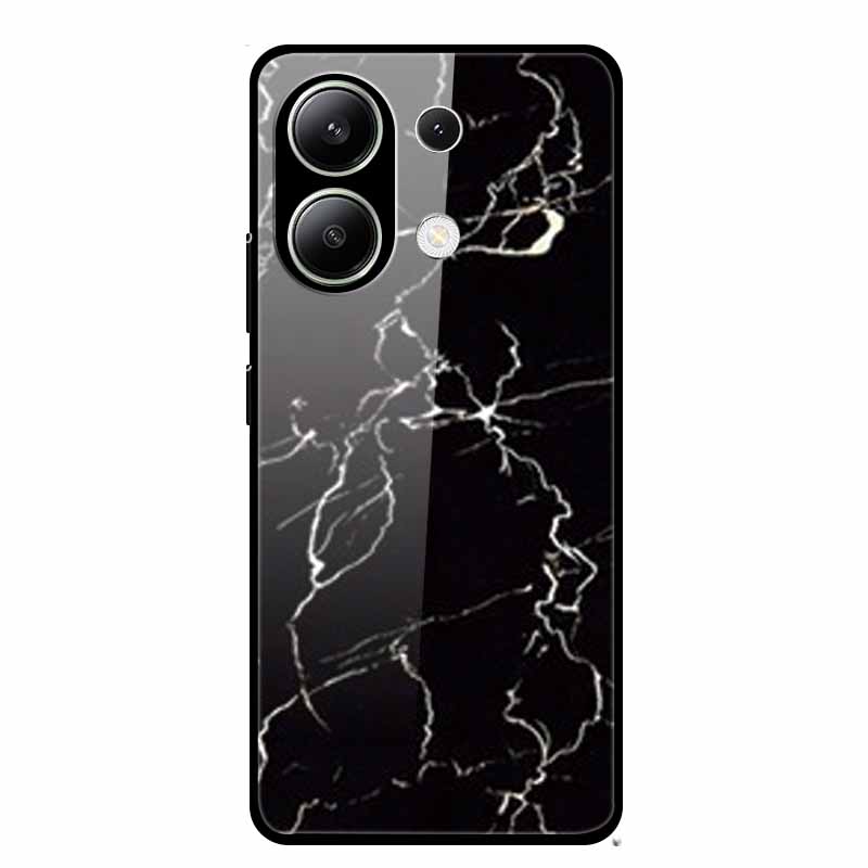 For Xiaomi Redmi Note 13 Pro 4G 6.67"Tempered Glass Cases Silicone Bumper Hard Back Covers for Redmi Note13 4G 6.67" Phone Cases