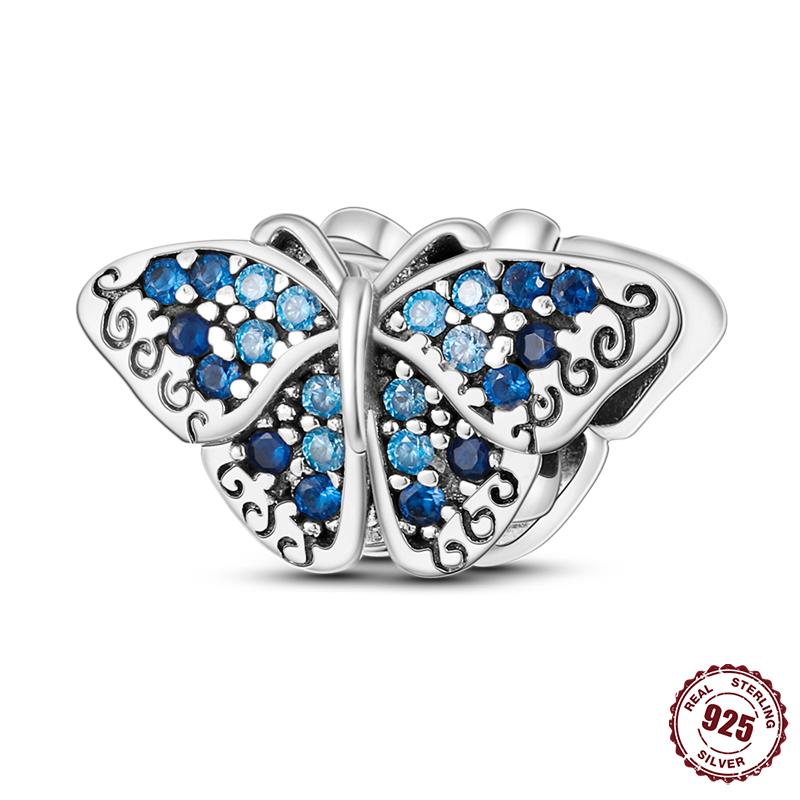 Breloque Thème Papillon Breloques Cuivre 24 Designs Pendentifs Papillon Compatible Avec Authentiques Bracelets Fins Bijoux Femme Cadeaux