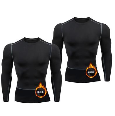 XiXiV Long Sleeve Sports Underwear for Fall and Thermal Underwear and Compression Long Sleeve Perfect for Outdoor and Mountaineering Men's (2-Pack)