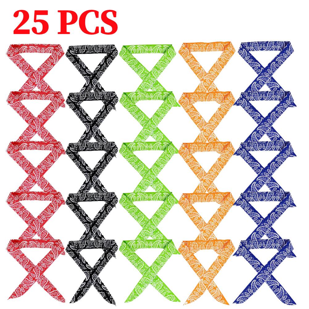 5-25Pcs Cool Scarf Neck Wrap Summer Sports Headband Chill Ice Sports Towel Wristband for Camping Running Golf Gym Beach Travel