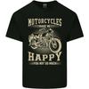 Motorcycles Make Me Happy Biker Motorbike Kids T-Shirt Childrens