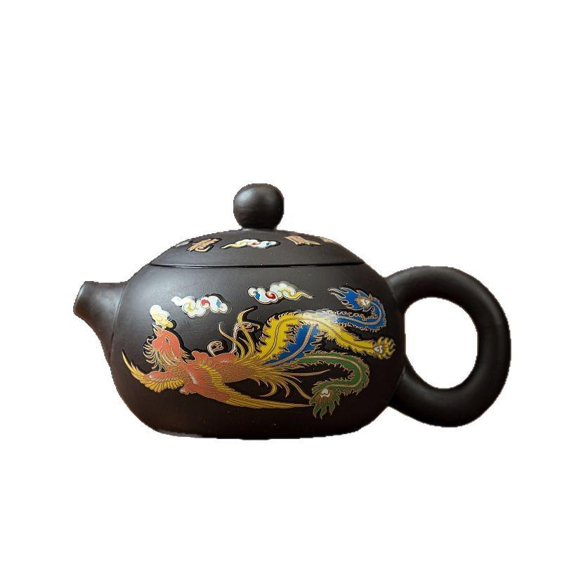 Original Ore Color-Changing Phoenix Cry Purple Clay Teapot - Large Capacity for Brewing Tea