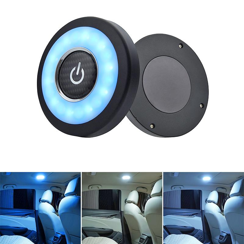 

Car reading lights, LED interior ambient lights, car trunk lighting, charging free, wiring free, modified decorative products Blue white light