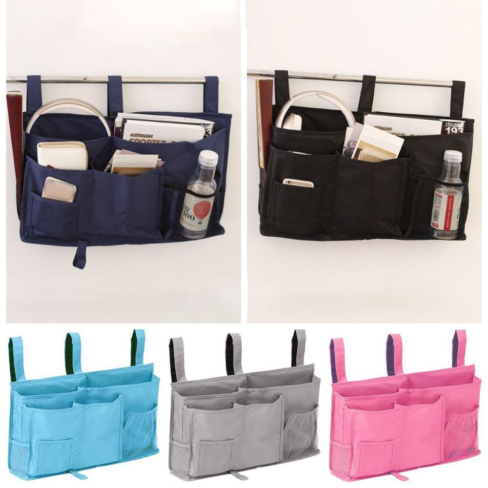 

Большая вместимость прикроватная подвесная сумка для хранения из ткани Оксфорд с несколькими карманами для хранения дома