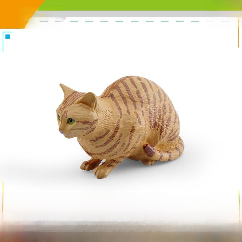 American Shorthair Pvc Cat Model Animal Toy Educational Display For Children