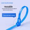 Reusable Retractable Nylon Cable Tie with Buckle - 4x150mm