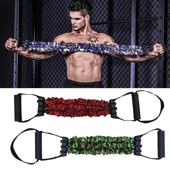 Adjustable Resistance Band with Detachable 3-Tube Chest Expander Shoulder Stretcher Men Strength Training Fitness Full Body Stretching Band