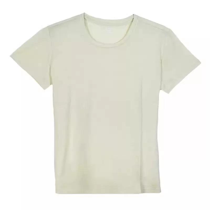 Women's Gray Shell Merino Wool Quick-Dry Hiking T-Shirt - Summer Outdoor Short Sleeve