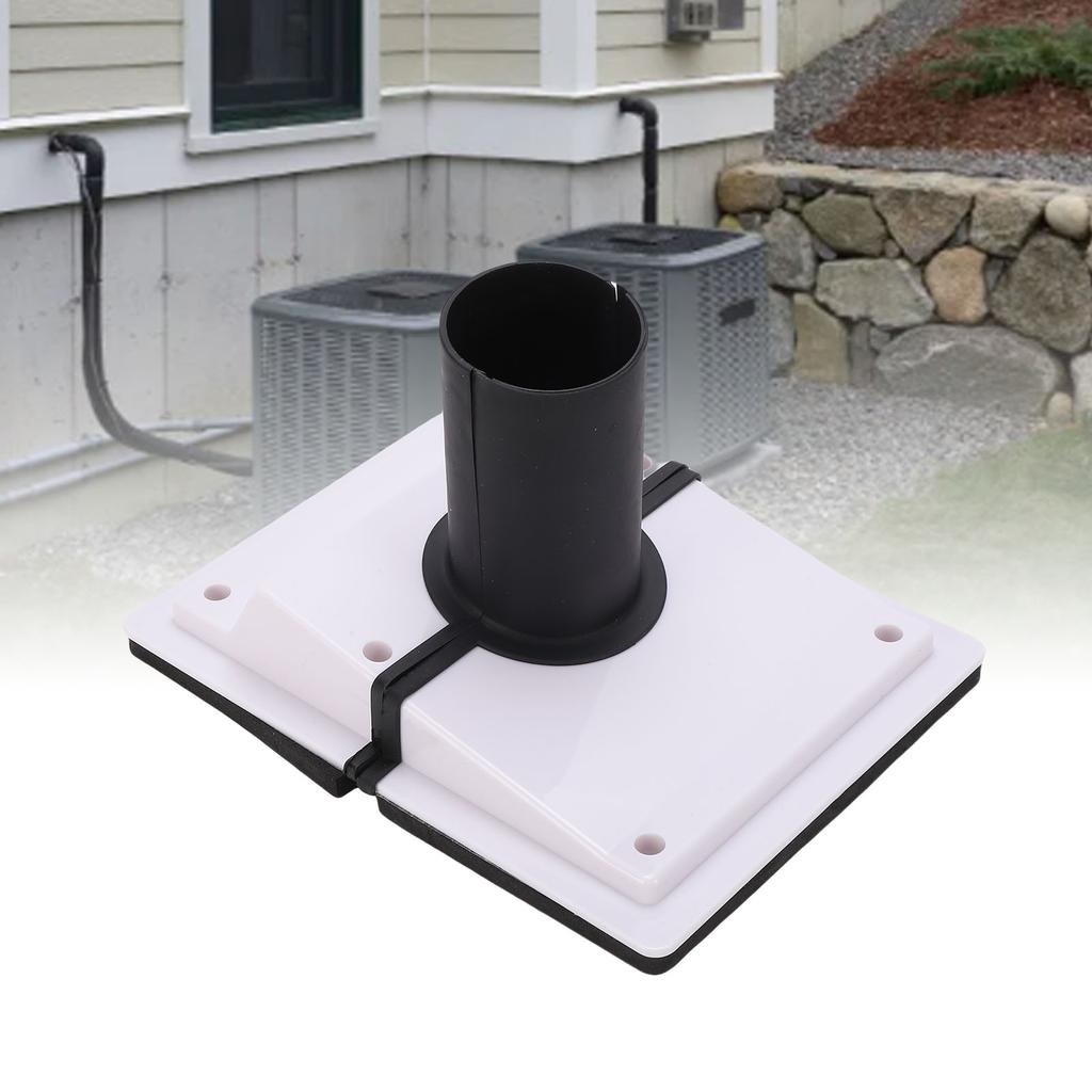 HVAC Wall Penetration Line Set Cover Kit Plastic Split AC Line Set Wall Cover with Soft Gasket for Indoor Outdoor   Conditioner
