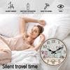 [10-14Inch] High-Quality 1 High-Quality Wooden High-Quality Patterned High-Quality Wall High-Quality Clock, High-Quality Silent High-Quality Running