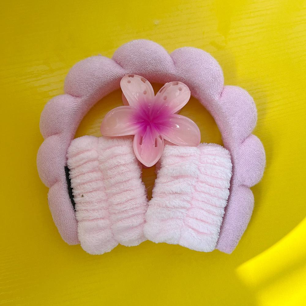 16-Piece Multi-Color Soft Headband and Hair Clip Set with Bowknot Washband and Elastic Hair Ties